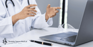 surgeon answering a question