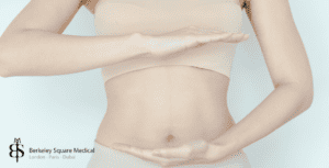 tummy tuck patient showing swelling