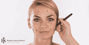 facelift patient during recovery